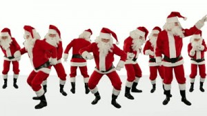 stock-footage-bunch-of-santa-claus-dancing-against-white-christmas-holiday-background-alpha-matte