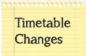 Livingston Timetable Change